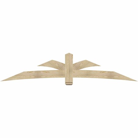 Ekena Millwork Davenport Rough Sawn Timber Gable Bracket, Douglas Fir, 108"W x 22"H x 2"D x 6"F, 5/12 Pitch GBW108X22X0206DAV00RDF